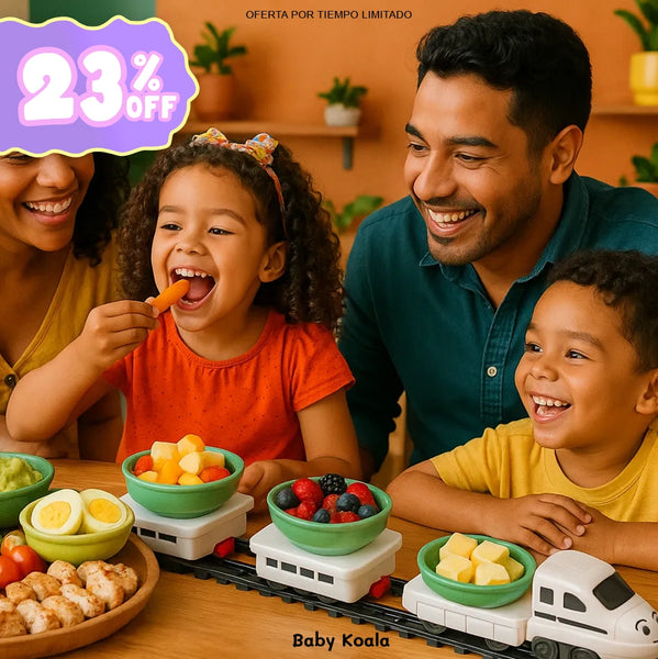 Tren de comida para niños
