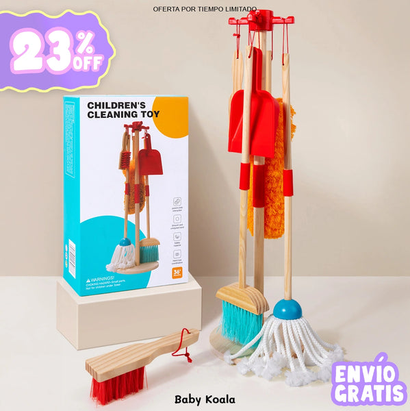 Set de Aseo Madera Montessori