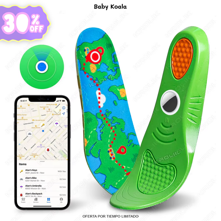 Plantillas con Compartimento GPS Infantil / X2 Pares de Plantillas