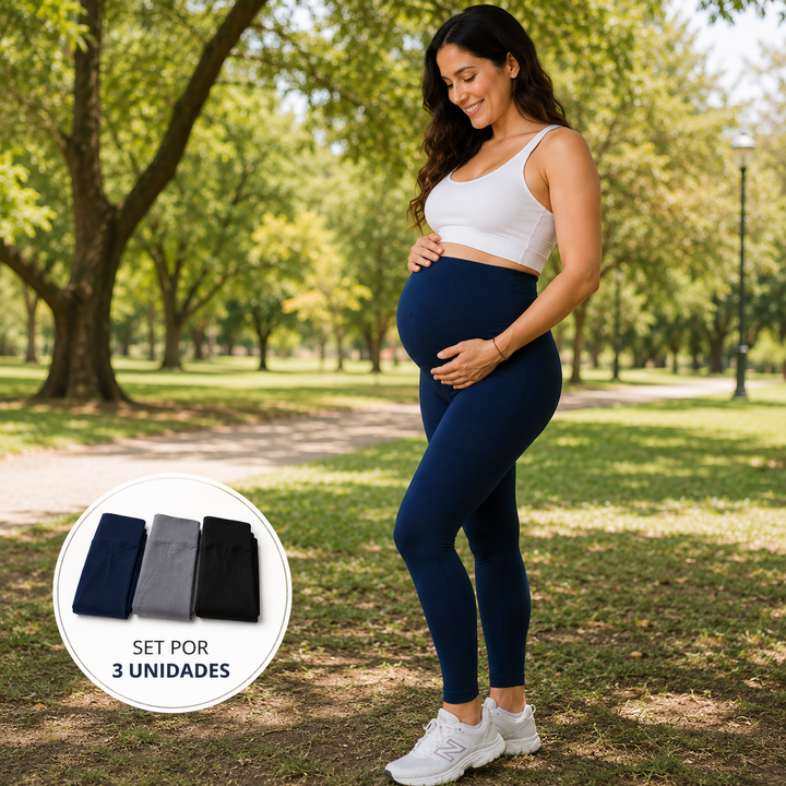 Leggins para embarazadas | Pack X 3 Leggins