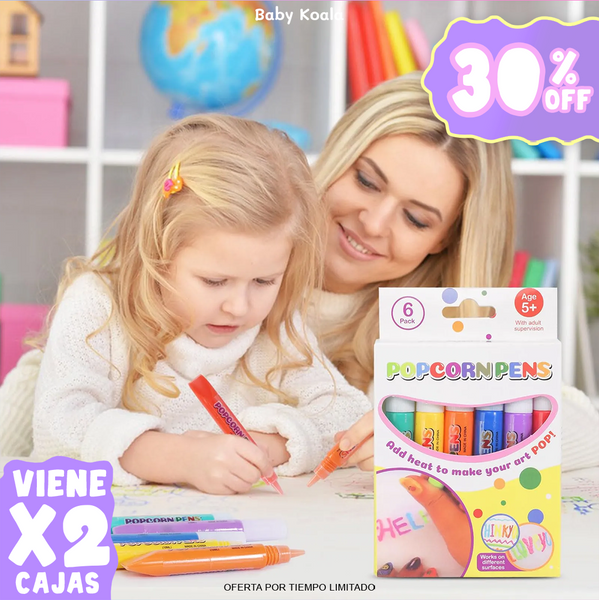Marcadores 3D popcorn / X 2 CAJAS