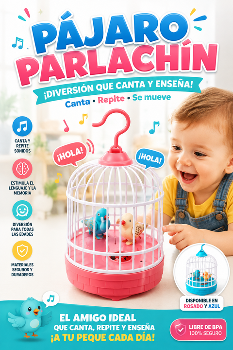 PARLANCHIN | JUGUETE PAJARO INTERACTIVO