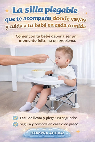 Silla Plegable con comedor