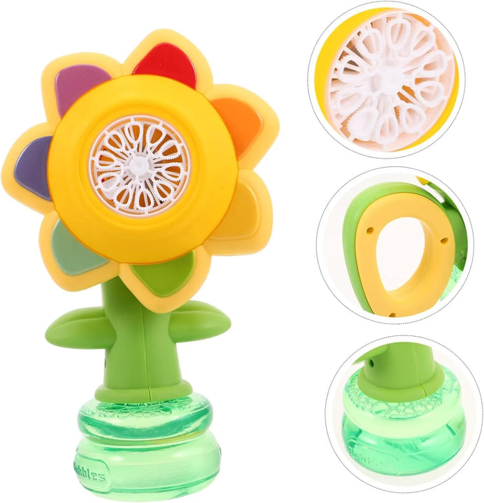 Flor lanza burbujas