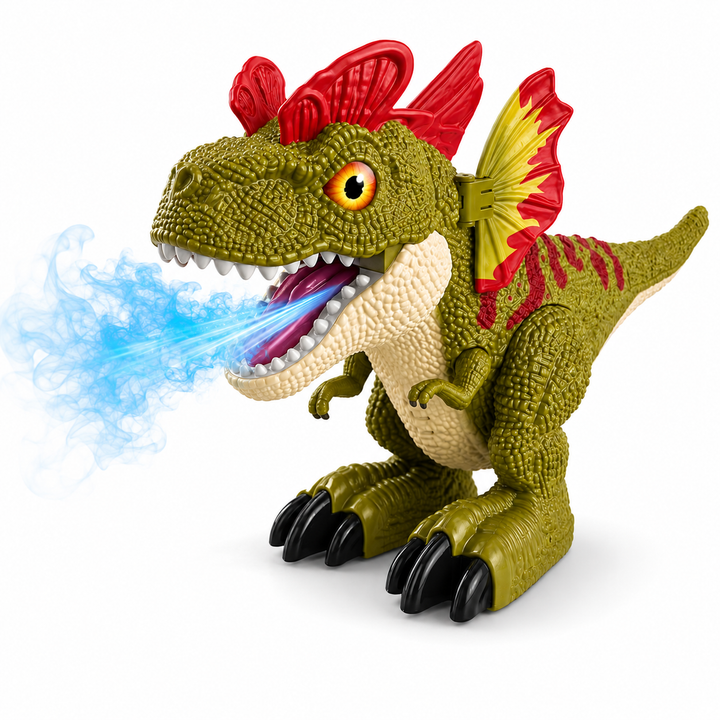 Dinosaurio con humo