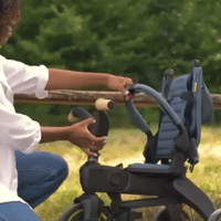 Triciclo y coche plegable para bebe 3 en 1